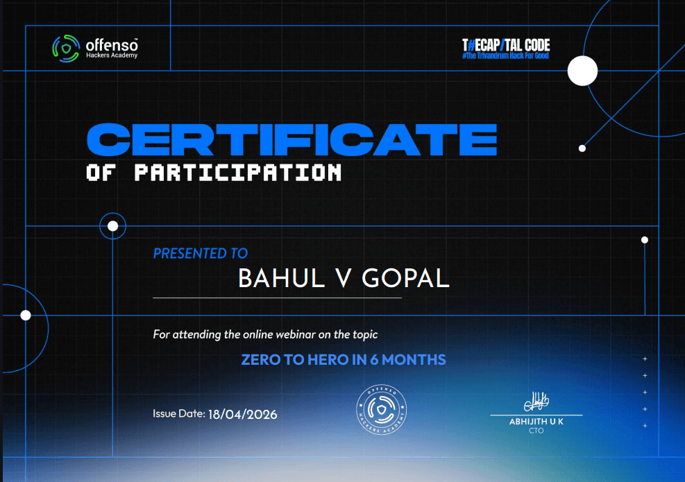 Zero to Hero in 6 Months by Offenso