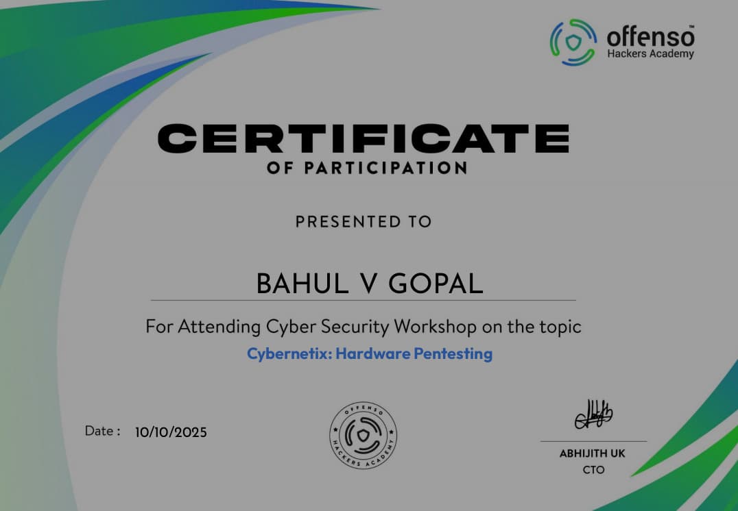 Cybersecurity Workshop